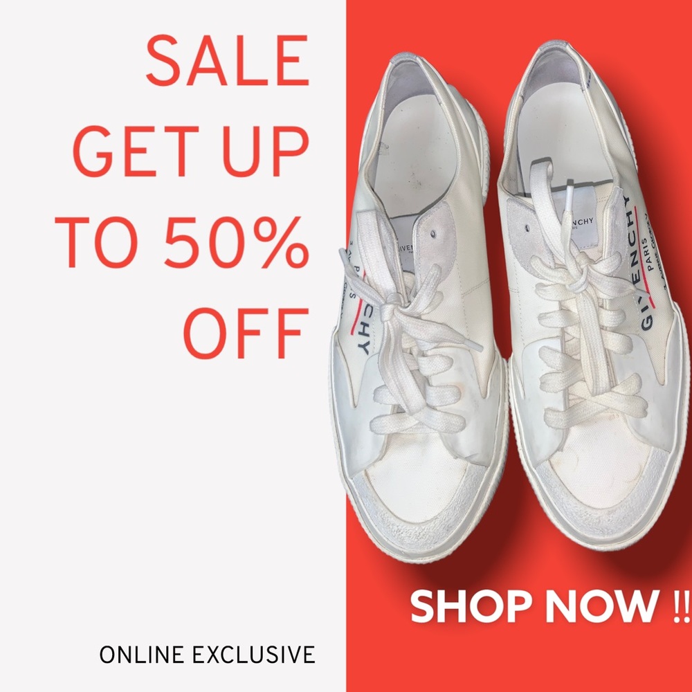 Givenchy Men's White Sneakers *SALE!!* FAST SHIPPING